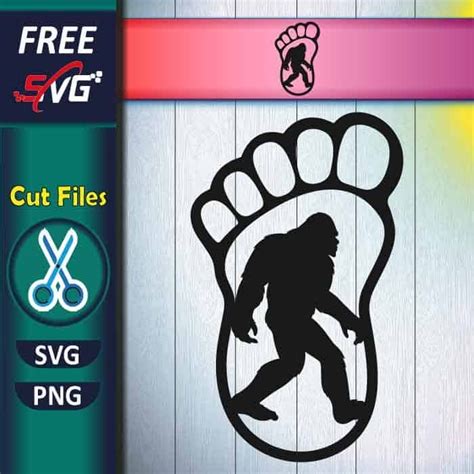 sasquatch svg free|bigfoot footprint svg free.